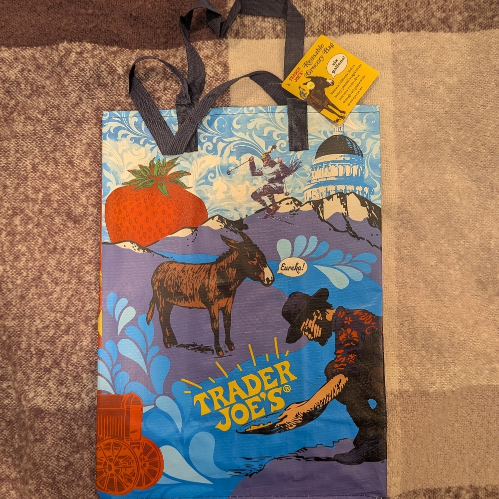 NWT trader joe's reusable grocery bag